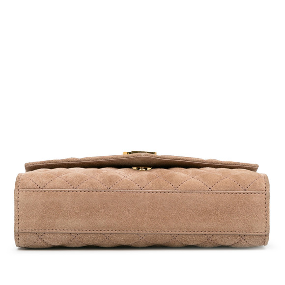 Pre-Loved Saint Laurent Small Quilted Suede Envelope Bag - Picture 4 of 10